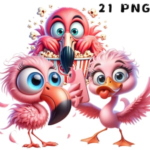 Imágenes prediseñadas de flamencos divertidos, imágenes prediseñadas de flamencos de dibujos animados, imágenes prediseñadas de flamencos, flamencos imprimibles, animales lindos, animales divertidos