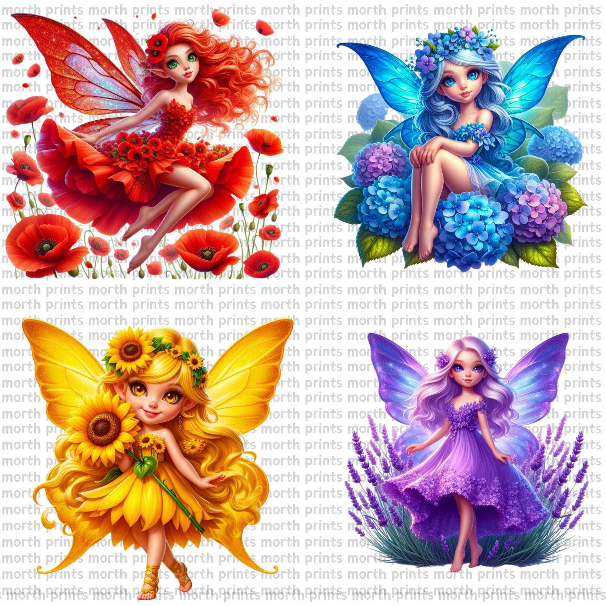 Floral Fairy Clipart PNG, Flower Petal Wings & Garden Magic, 41 PNG ...