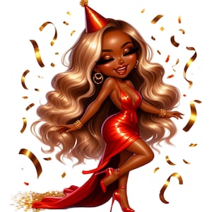 23 PNG anniversaire Chibi filles Clipart, jolie fille Chibi, Chibi Bundle, Clipart Chibi, illustrations, téléchargement immédiat pour un usage commercial