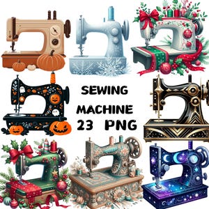 Watercolor Sewing Clipart, Sewing Machines Clipart, Instant Download, Commercial Use, Shabby Chic | Vintage, Cottagecore, Png