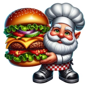 47 PNG Chef Gnome Clipart, cozinheiro gnomo, gnomo de cozinha, Cute gnomo png, gnomo clipart png, Ilustrações, Download instantâneo para uso comercial