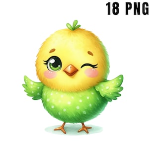 Cute Chick Clipart, Chick png, Cute Chicken Baby Shower Graphics, Chick Watercolor Clipart, chicks clip art, Uso comercial Download digital