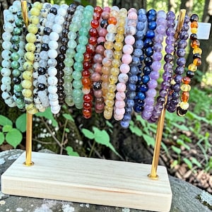 Crystal Bead Bracelet, Choose Your Gemstone, Handmade Crystal Jewelry, Gift for Her, Made in Australia