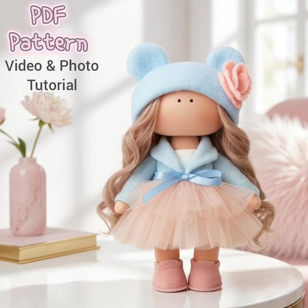 Mavi Cloth Doll Sewing Pattern PDF: DIY Handmade Doll Pattern (PDF Digital Pattern)