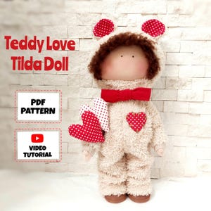Easy Cloth Doll Sewing Pattern PDF: DIY Soft Toy (Digital Download)