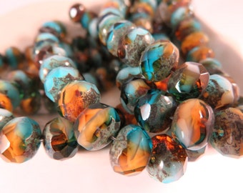 FREE Wholesale 6 Paires Fashion Coeur Lampwork Glass Bead Silver Tone Boucles D/'oreilles