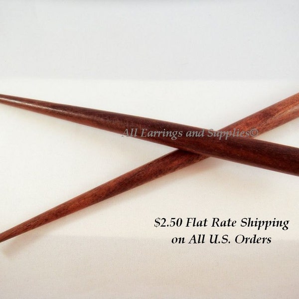 5 Wood Hair Stick 6 Inches - 5 pc - 2185