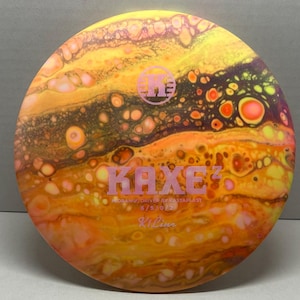 Kastaplast K1 Kaxe Z - Midrange Disc Golf disc- [Flight numbers 6/5/0/2] 171 grams- (Custom- Original color: White) (Used = 7.5/10)