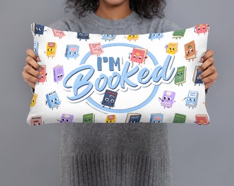 I'm Booked - Book Genre 20" x 12" Pillow