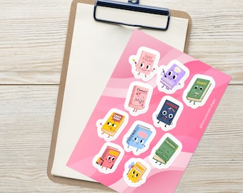 Book Genre Stickers - Medium - Option 1