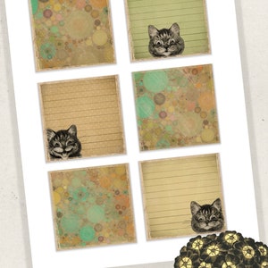 Digital Planner and Journal Stickie Notes Louis Wain Cats image 7