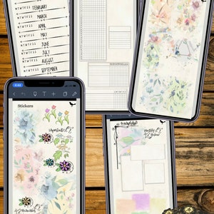 Hyperlinked Digital Pastel Notebook and Binder System Set for iPhone, PDF, use in any notetaking app image 6