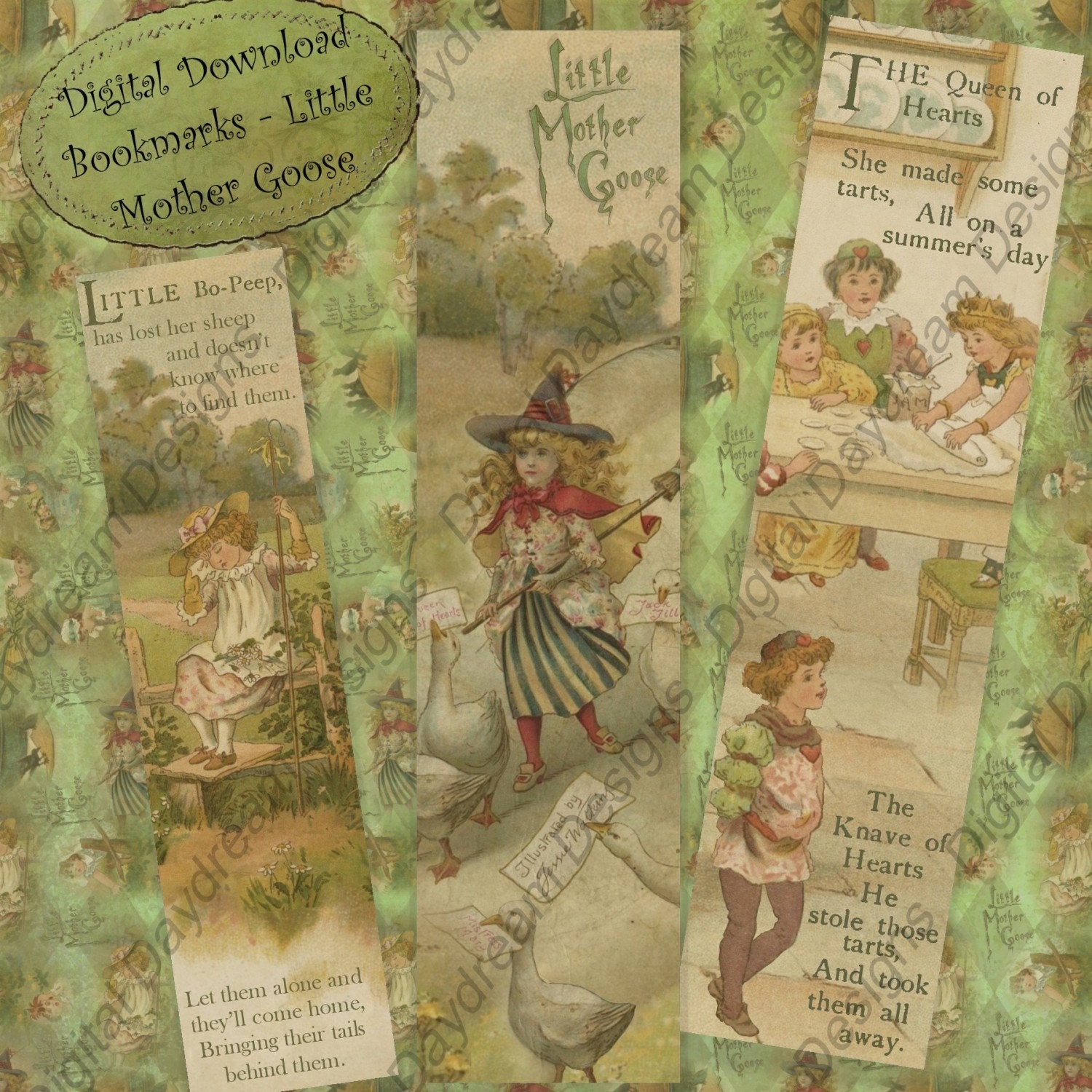 Instant Download Printable Bookmarks, Printable Party Favors Little ...