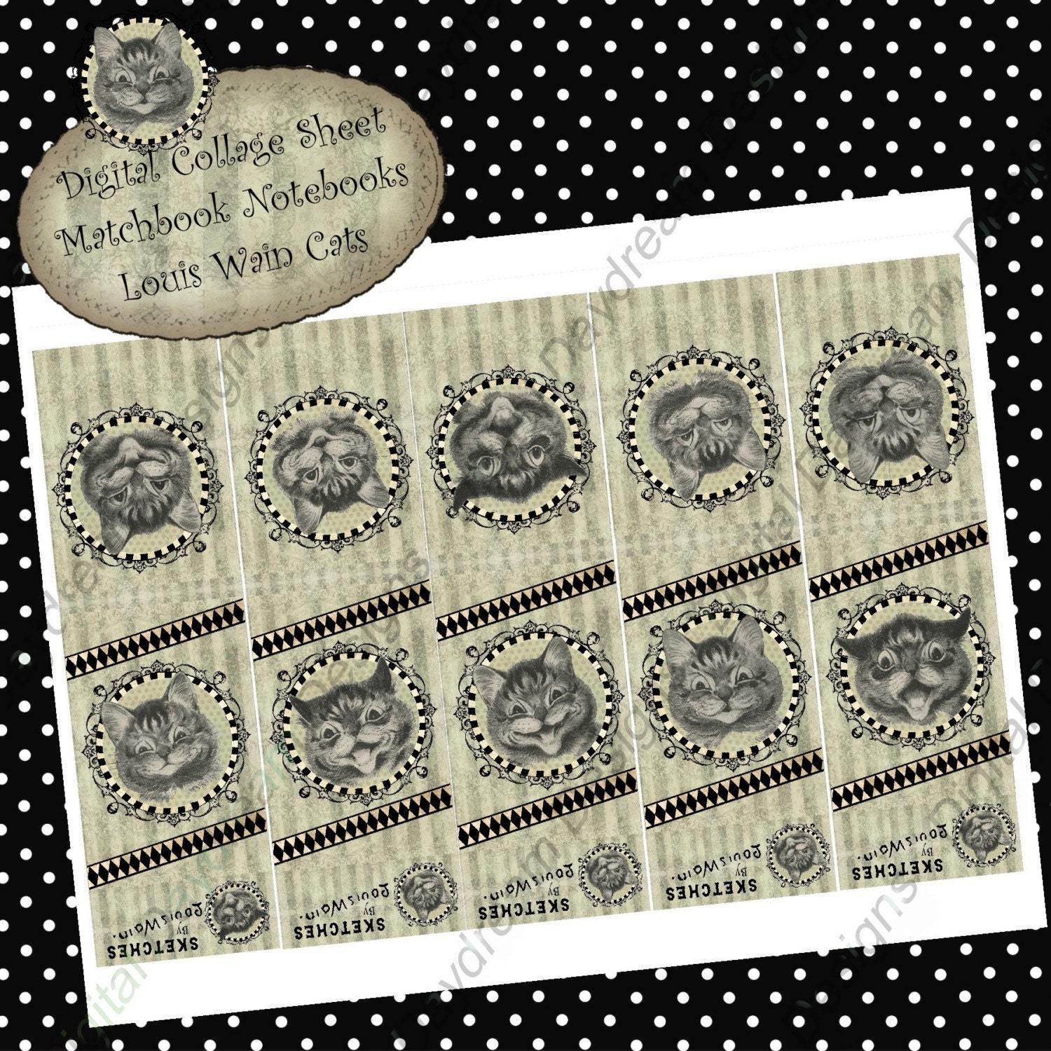 Instant Download Digital Printable Project Kit Matchbook Etsy