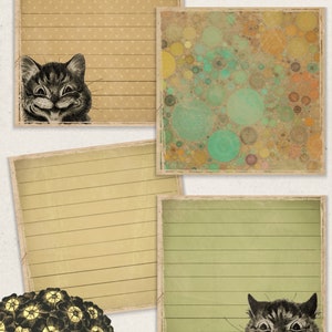 Digital Planner and Journal Stickie Notes Louis Wain Cats image 3