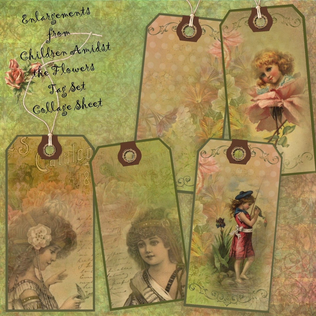 Instant Download Digital Printable Gift Tag Kit Collage Sheet - Etsy