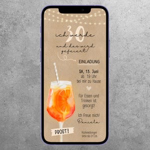 Convite digital de aniversário para qualquer idade, modelo Canva de aniversário, modelo Canva de aniversário