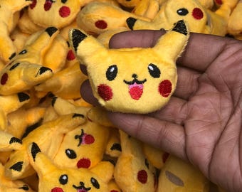 Mini Poke Man Plushies for customizing and designing wearable Streetwear art beanie hat, rave, anime festival, diy craft supplies