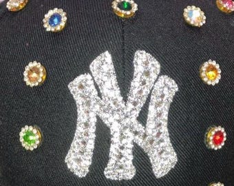 Rhinestone Iron-On Logo | Bling Heat Transfer Patch | DIY Craft Supply for Hats, Shirts, & Jackets | Sparkle Custom Apparel Design