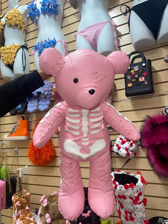 Goth Skeleton Bear Backpack Bag Novelty Teddy Bear - Etsy Canada display picture 2