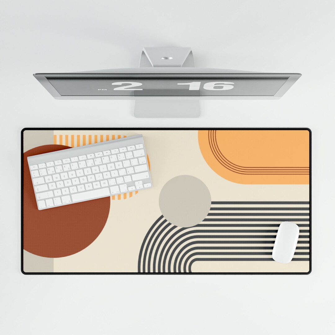 Geometric Abstract Desk Mat - Etsy