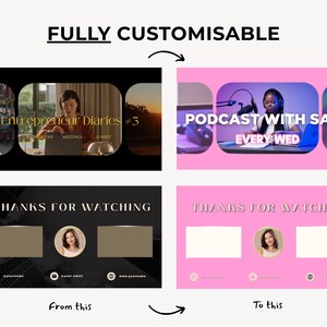 professional business youtube channel finance coaching entrepreneur podcast agency property business lifestyle beauty channel template themes inspiration aesthetic branding kit intro outro banners templates ideas inspiration aesthetic diy canva template youtube editable banners png ipad computer quality aesthetic thumbnails for youtube channel ideas how to grow youtube attractive appealing thumbnail youtube design package kit channel design template youtube kit