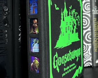 La chair de poule Omnibus | Livre à couverture rigide fait main phosphorescents | R.L. Stine Horreur nostalgie