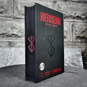 Berserk Custom Deluxe Edition by Kentaro Miura | Painted & Stenciled Edges - Perfect gift for horror manga lovers!