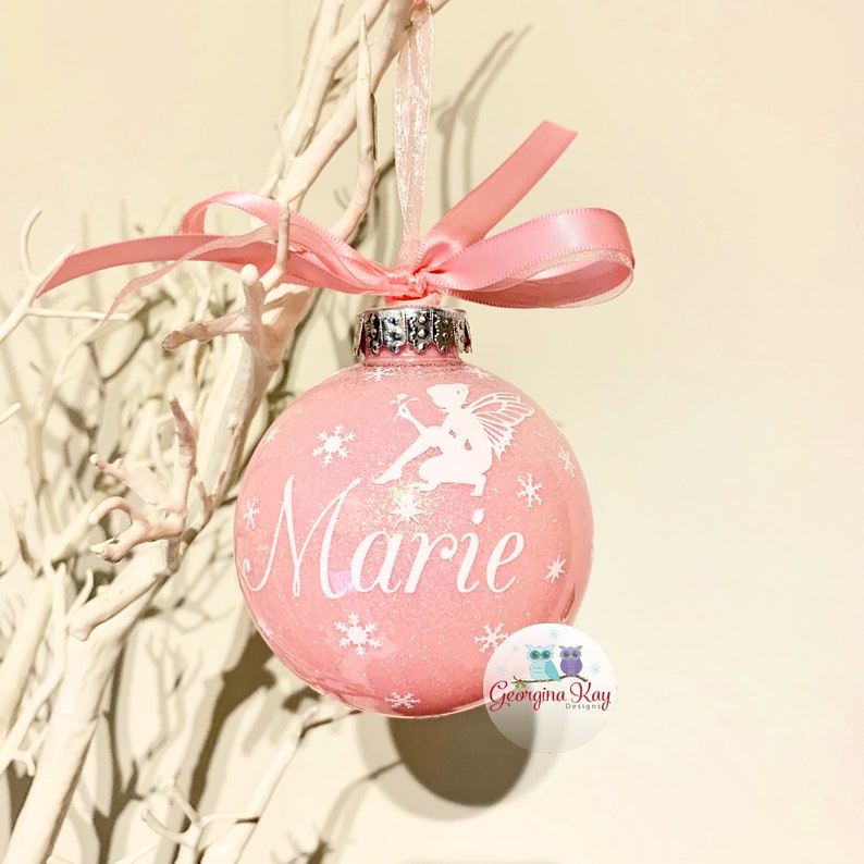 Personalised Fairy Christmas Bauble Fairy Decoration Fairy  Etsy