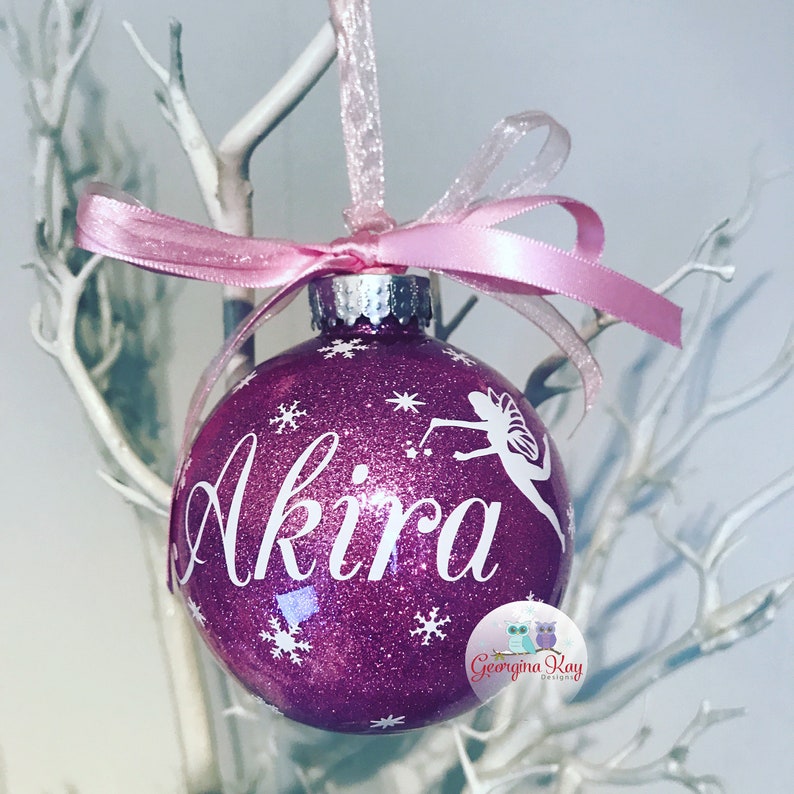 Personalised Fairy Christmas Bauble Fairy Decoration Fairy  Etsy