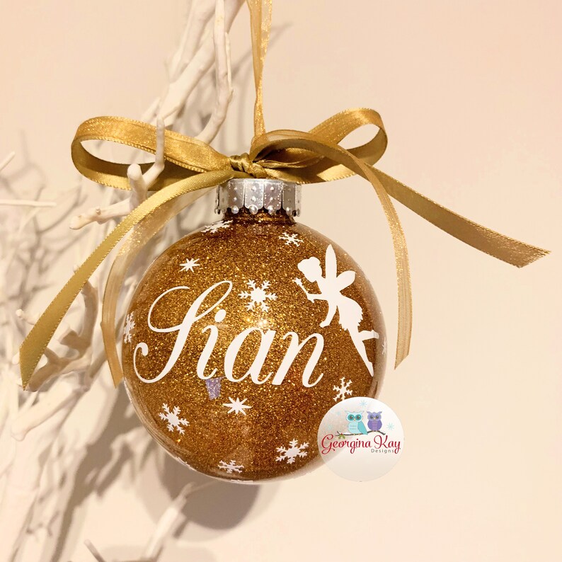 Personalised Fairy Christmas Bauble Fairy Decoration Fairy  Etsy