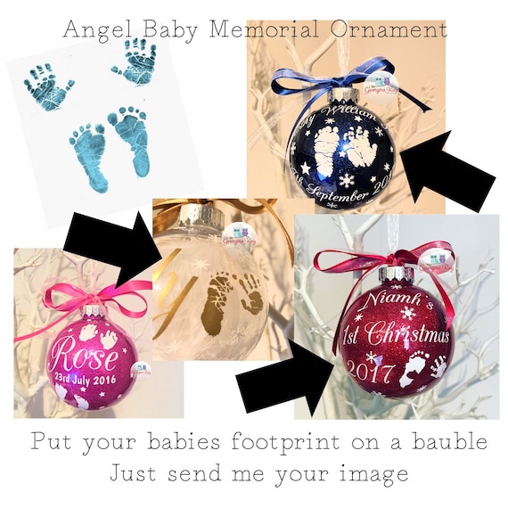 angel baby christmas bauble