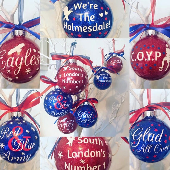 Crystal Palace FC themed Christmas Bauble Ornament Etsy