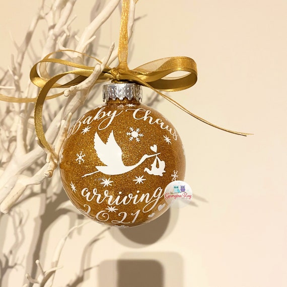 Baby Due Bauble Baby Announcement Bauble Pregnancy Announcement
