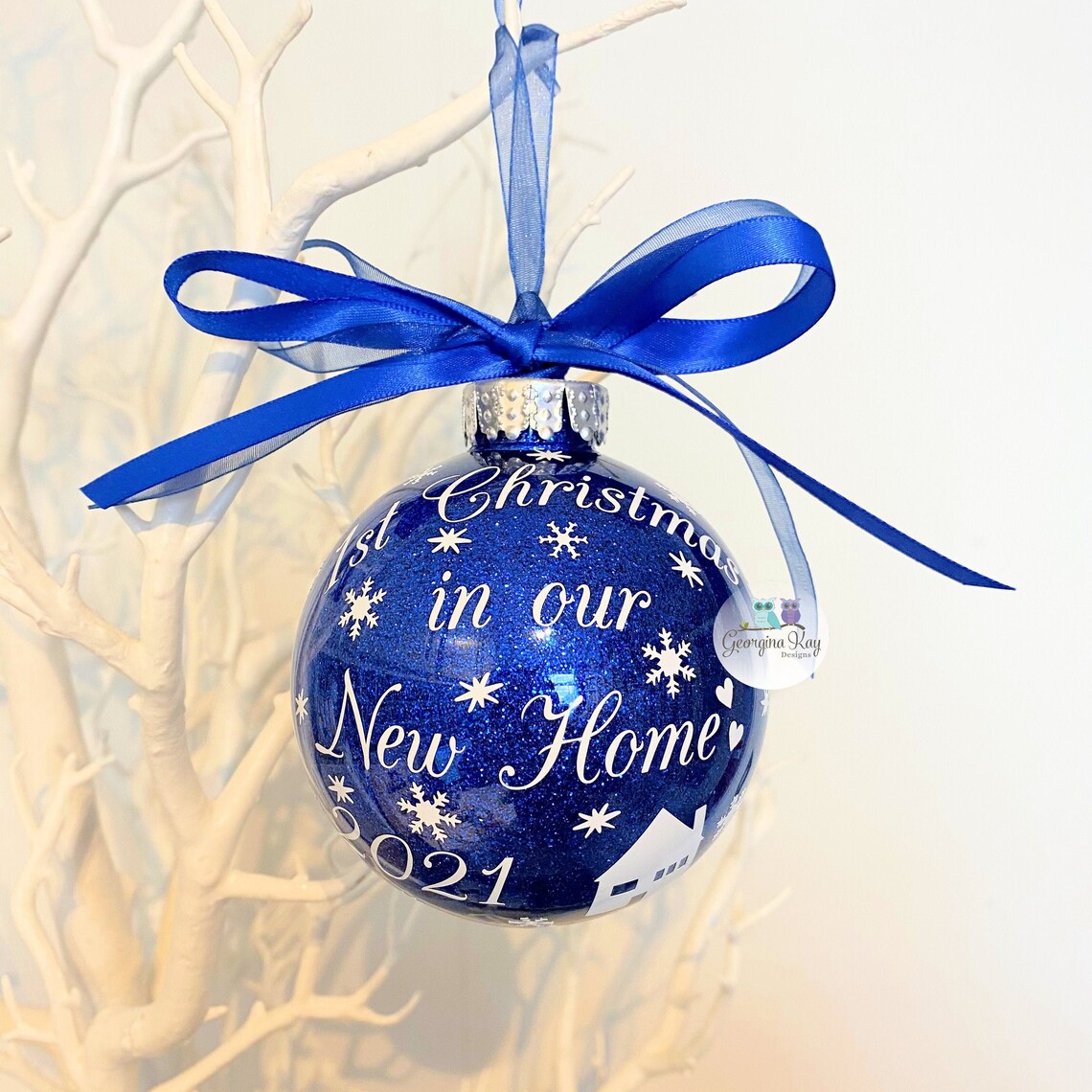 1st Christmas in Our New Home Christmas Bauble Ornament Etsy