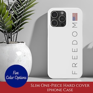 Freedom Phone Case American Patriot Flag Political Support Conservative Gifts Trump Republican iPhone 17 16 15 14 13 12 11 Air Plus Pro Max