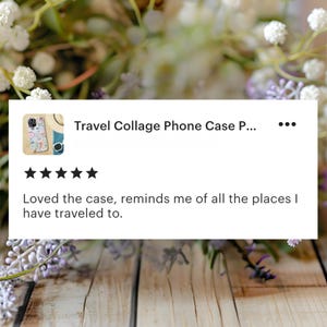 Funda para teléfono con collage de viajes y sello de pasaporte, ideal como regalo de cumpleaños para tu mejor amigo/a. Compatible con iPhone 17, 16, 15, 14, 13, 12, 11 Pro Max, Mini, Air Plus, XR y XS. imagen 9