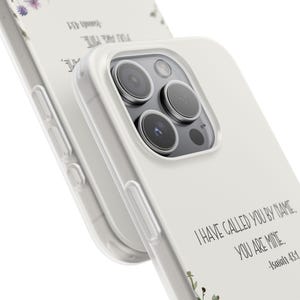 Christian Phone Case Wildflower Isaiah 43 Bible Verse Gift Religious Scripture Gift iPhone 17 16 15 14 13 12 11 Air Pro Max Mini 8 Plus X XR image 4