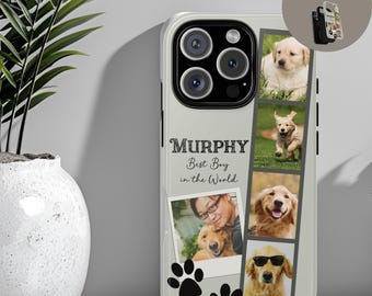 Personalisierte Hunde Foto Handyhülle Personalisierte Katze Haustier Fotohülle Muttertagsgeschenk Hunde Katzen iPhone 16 15 14 13 12 11 8 Pro Max Plus X XR XS
