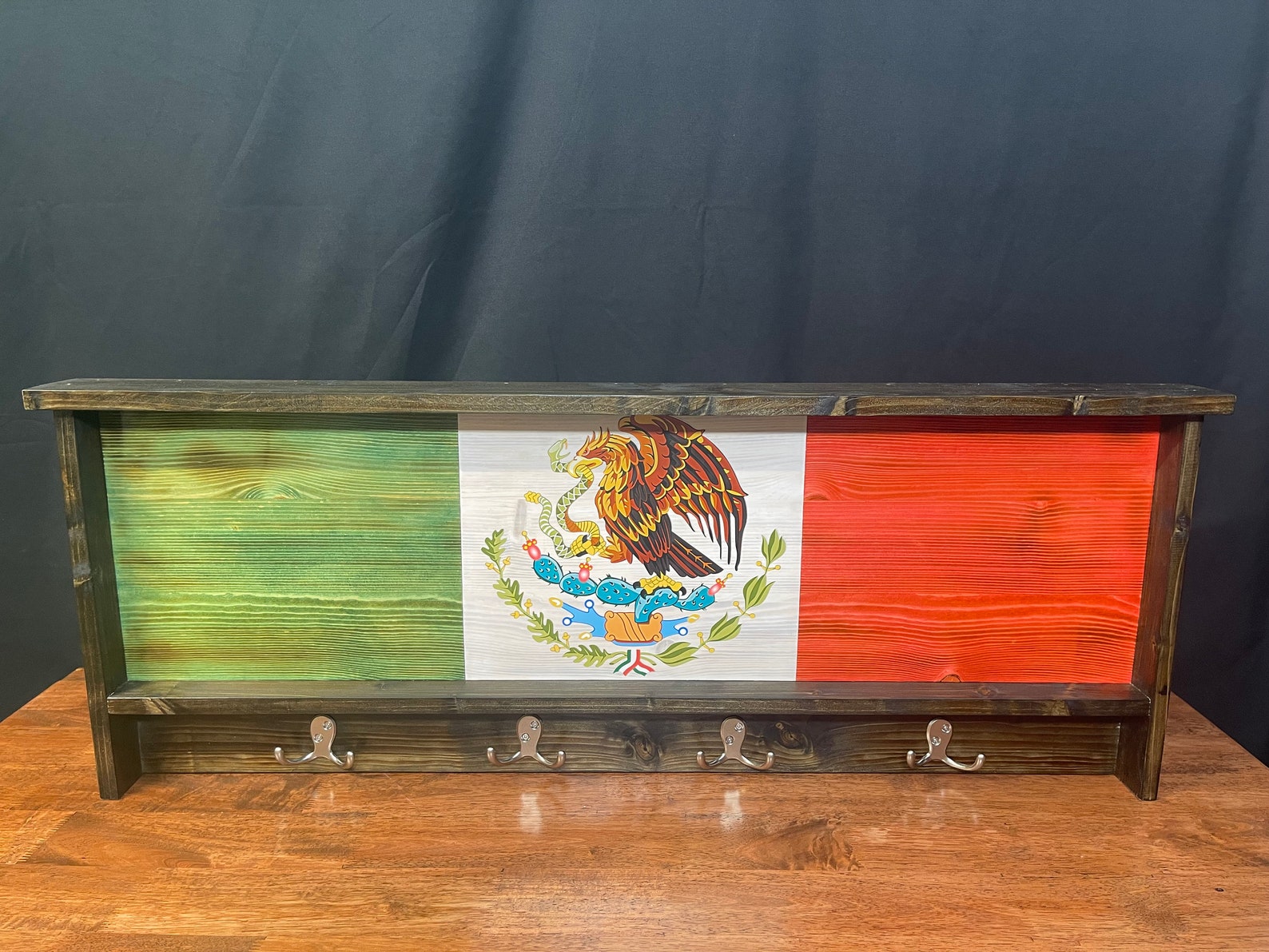 Hispanic Rack Mexico Coat Rack, Wood Coat and Hat Rack, International Coat Rack ...