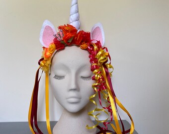 Fabulous Autumn Unicorn Headdress