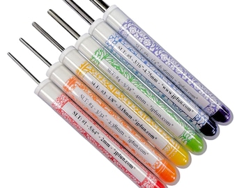 Set of 6 Slotted Classic Paper Bead Rollers