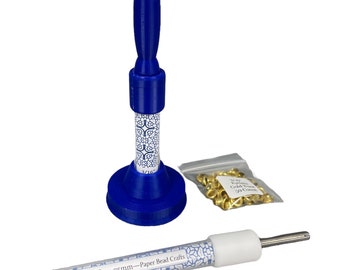 3d Printed 3/16" Bead Easy Eyelet Setter with the 3/16" Slotted Pin Paper Bead Roller