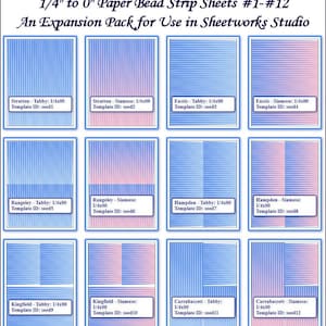 1/4" to 0" Paper Bead Templates – 24‑Sheet Digital Expansion Pack