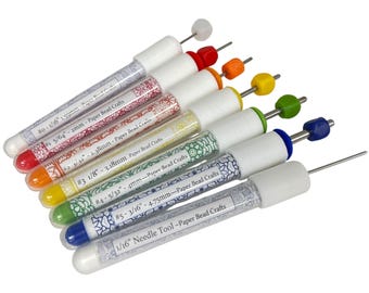 Set of  6 Short Split Pin Paper Bead Rollers 3D Printed Parts