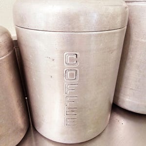 Set of 4 - Vintage Tin Containers