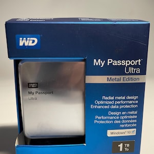 Western Digital, WD 1TB My Passport Ultra Metal Edition Portable External Hard Drive