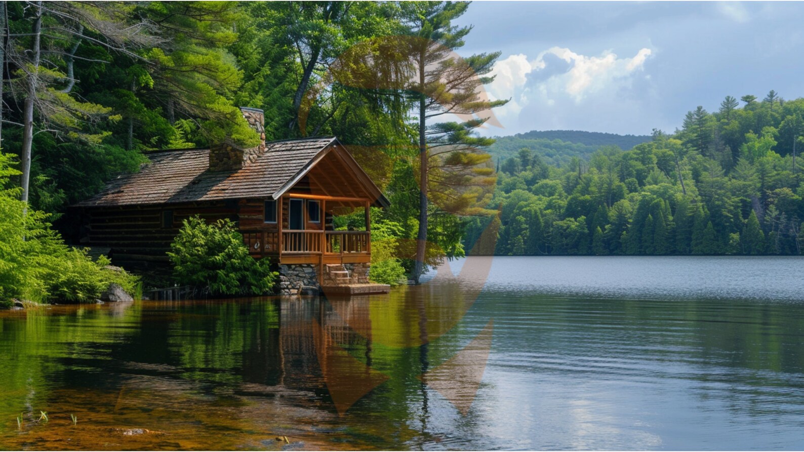 Bundle Pc/tablet Digital Wallpaper Cabin on a Lake - Etsy