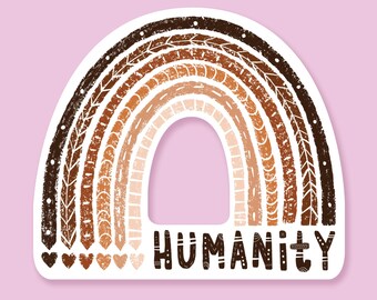 Humanity Rainbow by Emiko Rainbow Sticker