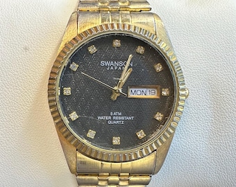 Swanson - Miyota Gold Tone Watch